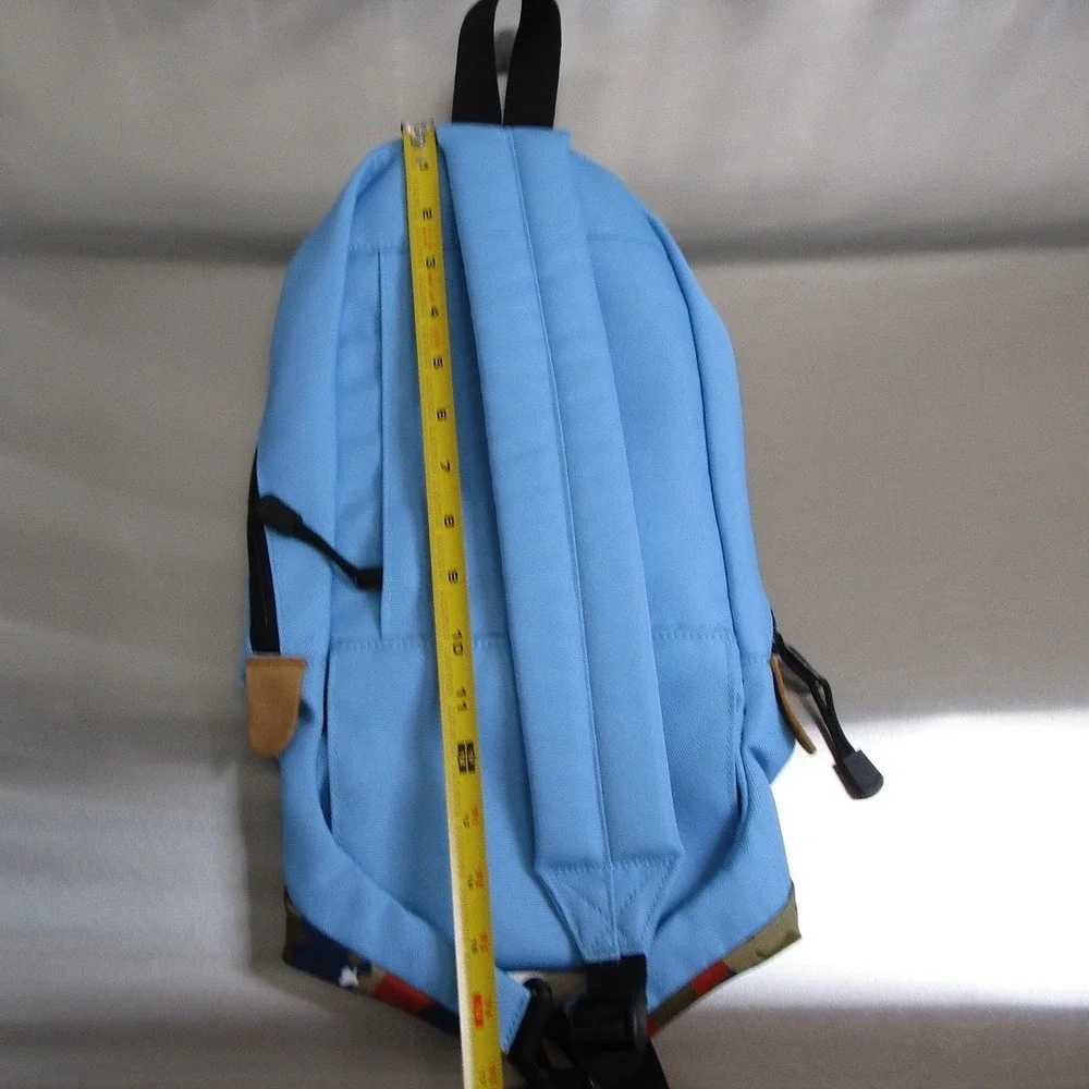Mei Ocean Sling Backpack Light Blue Camo Trim One Strap Crossbody Bag